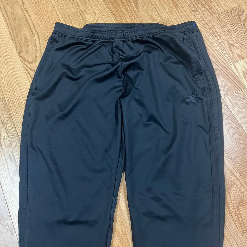 Adidas Men’s Joggers Aeroready Zip Ankle Slim Fit Black Size 3XL